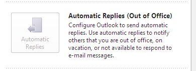 messages absence